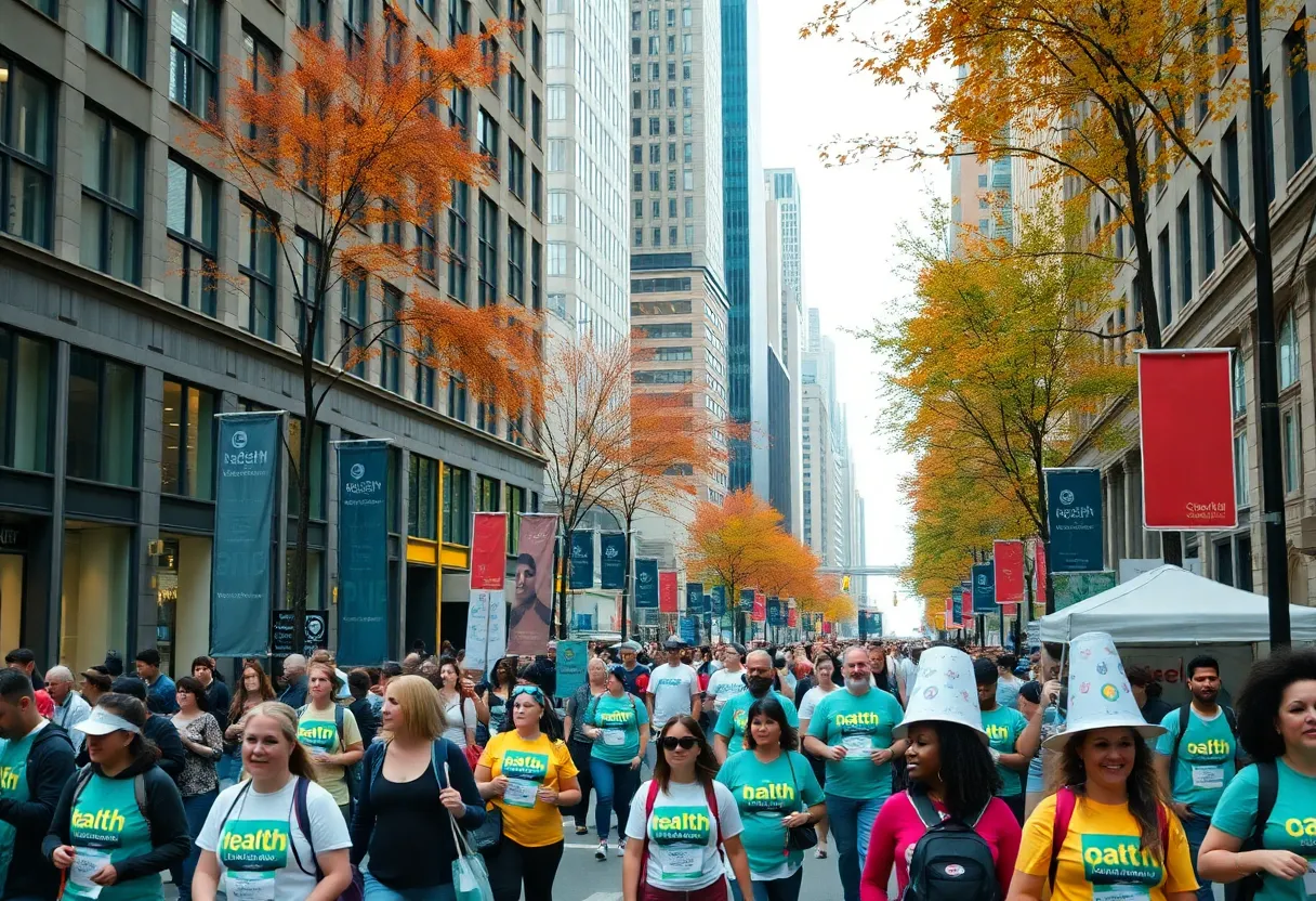 A collage of health events in New York City during September 2025