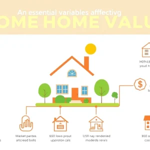 Infographic illustrating factors influencing home value in New York, NY.