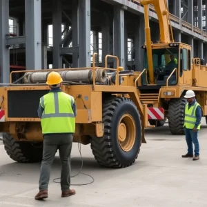 Construction site of Hyundai's battery plant in Georgia