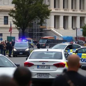 Law enforcement response to an ICE raid near CIA headquarters