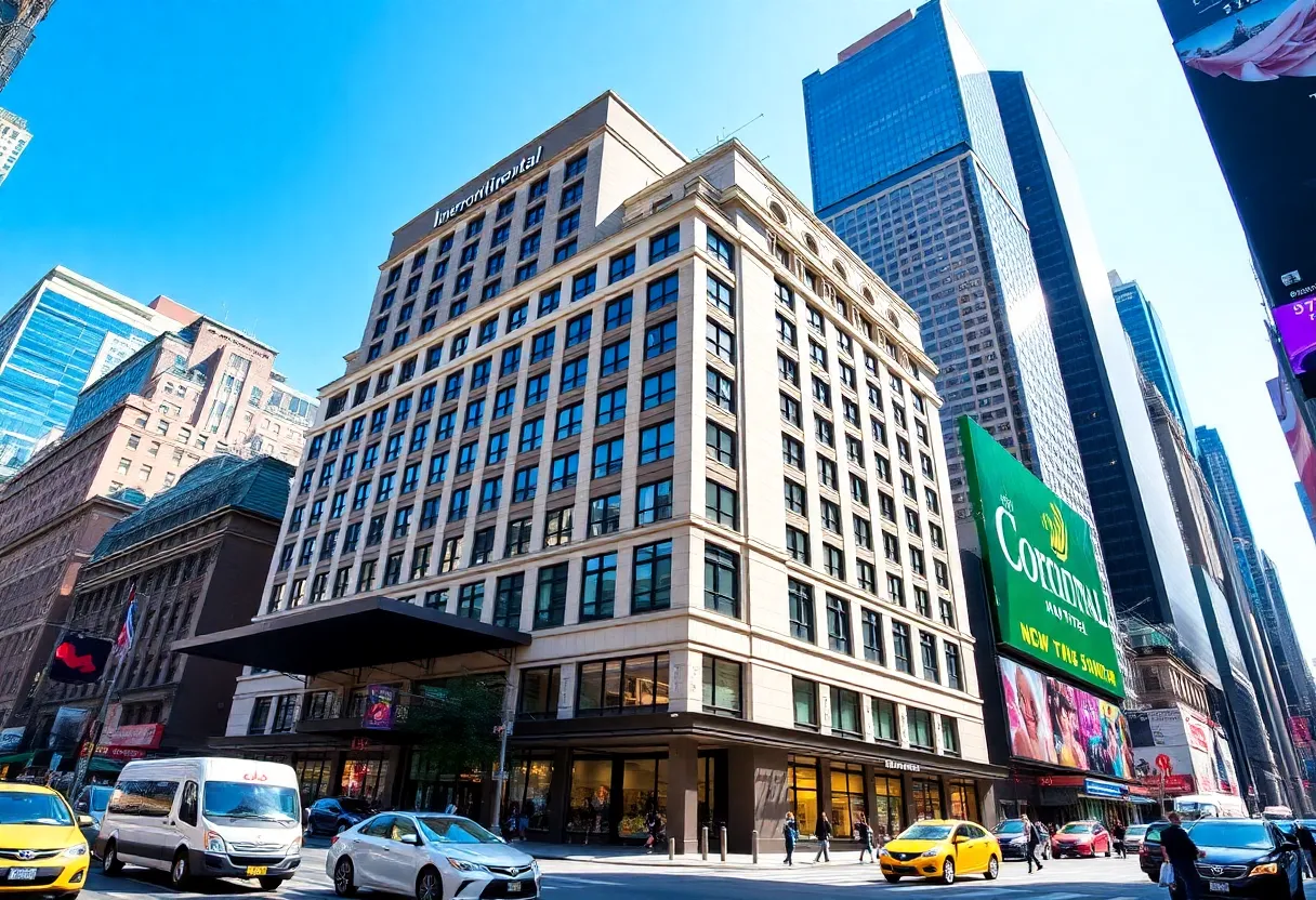 Exterior of InterContinental Hotel in Times Square