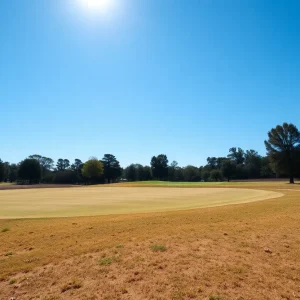 Dry patches on the Kapalua Golf Course due to irrigation issues