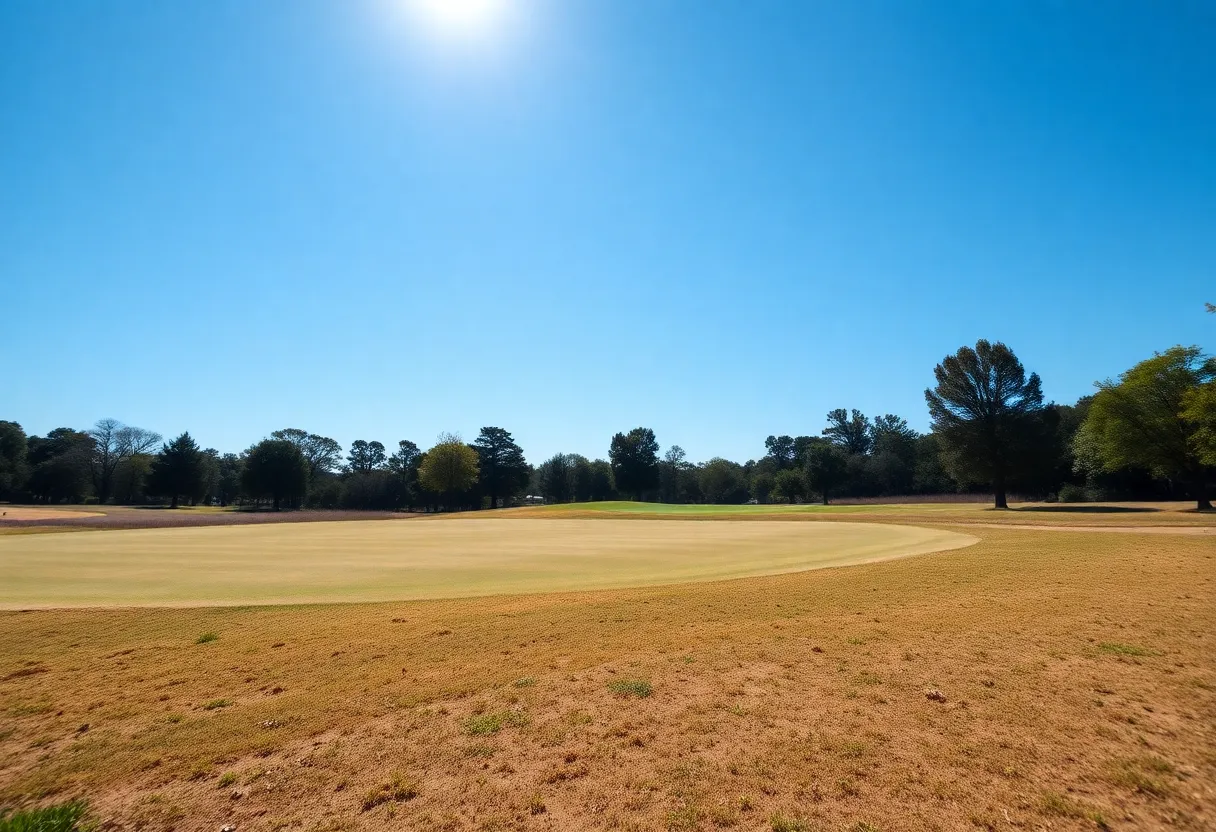 Dry patches on the Kapalua Golf Course due to irrigation issues