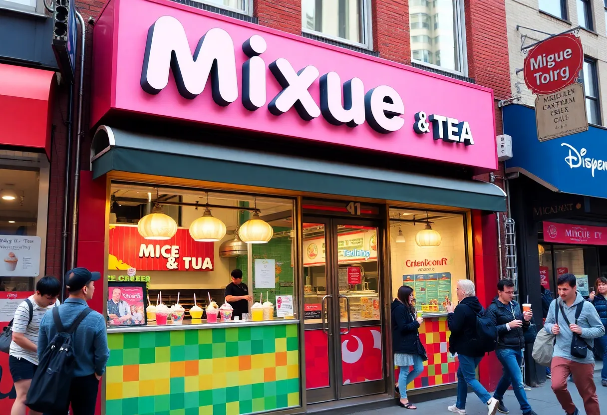 Mixue Ice Cream & Tea storefront in New York City