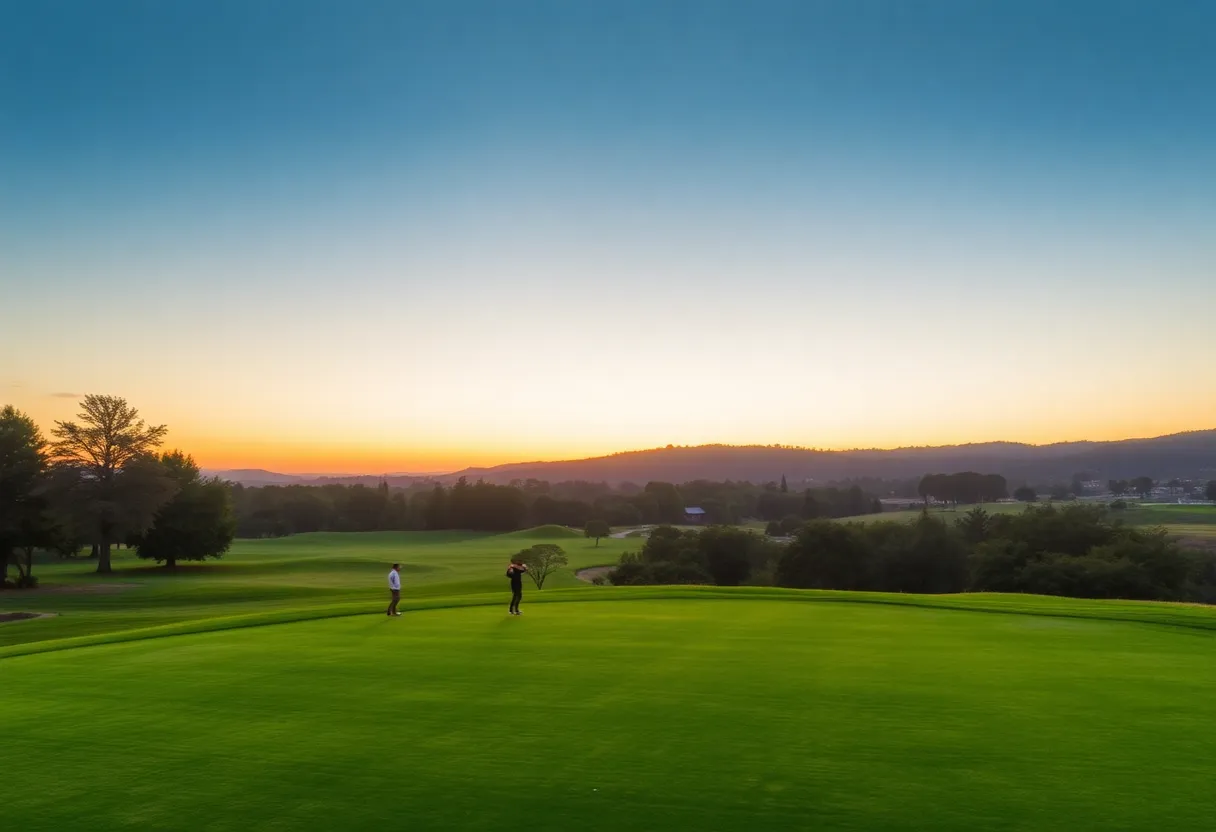 Scenic shot of Napa golf course during the Procore Championship