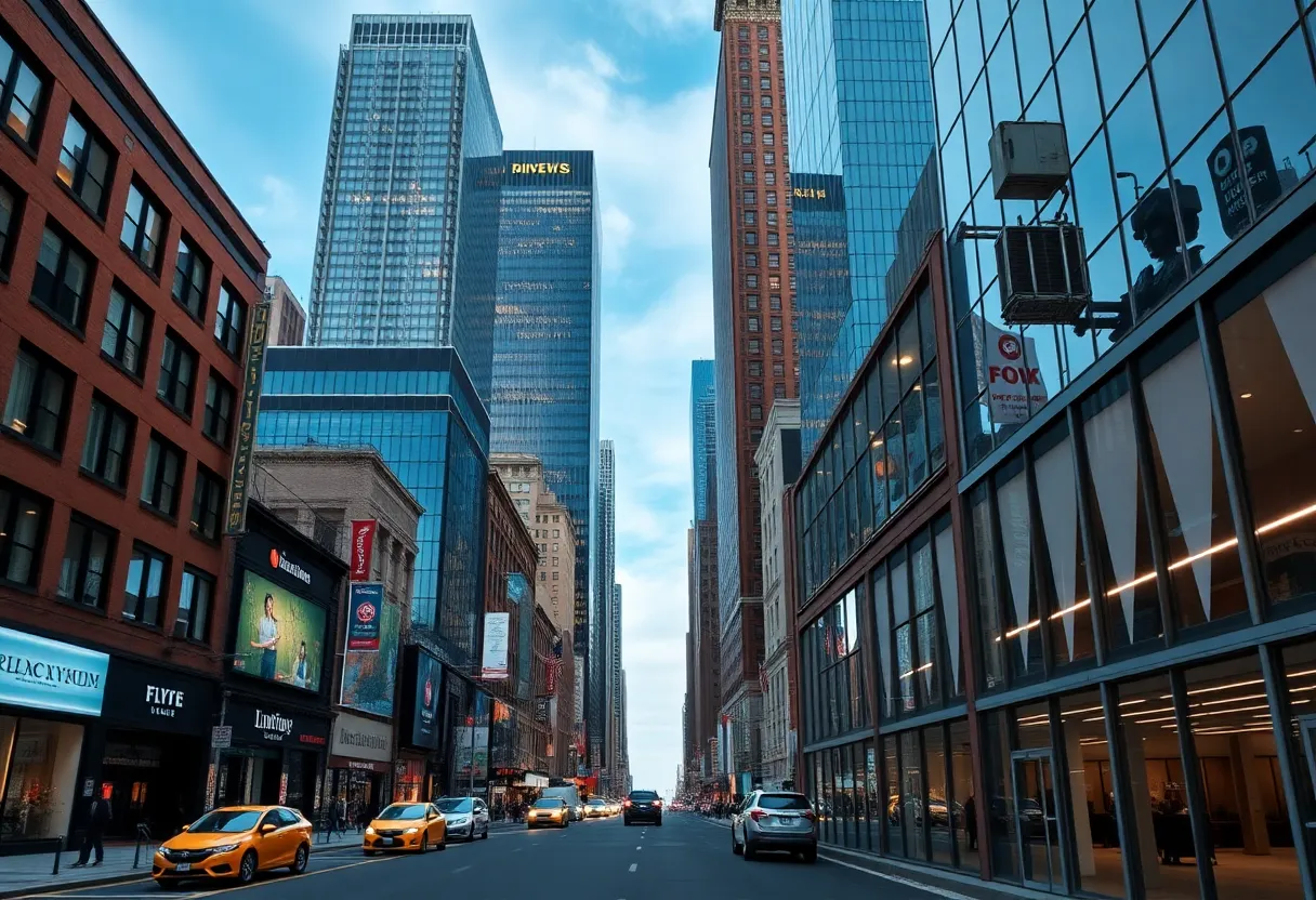Contrast of active and inactive business spaces in New York