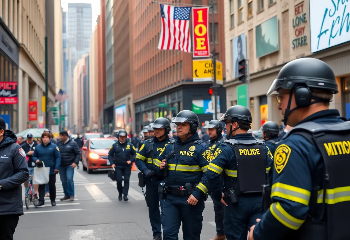 Security measures in place during Trump's visit to New York City