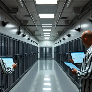 Digital communication system in a correctional facility