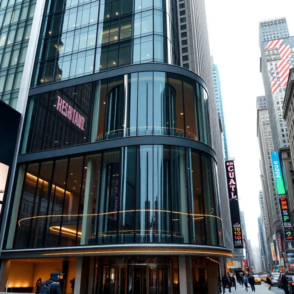 New York Marriott Marquis hotel in Times Square