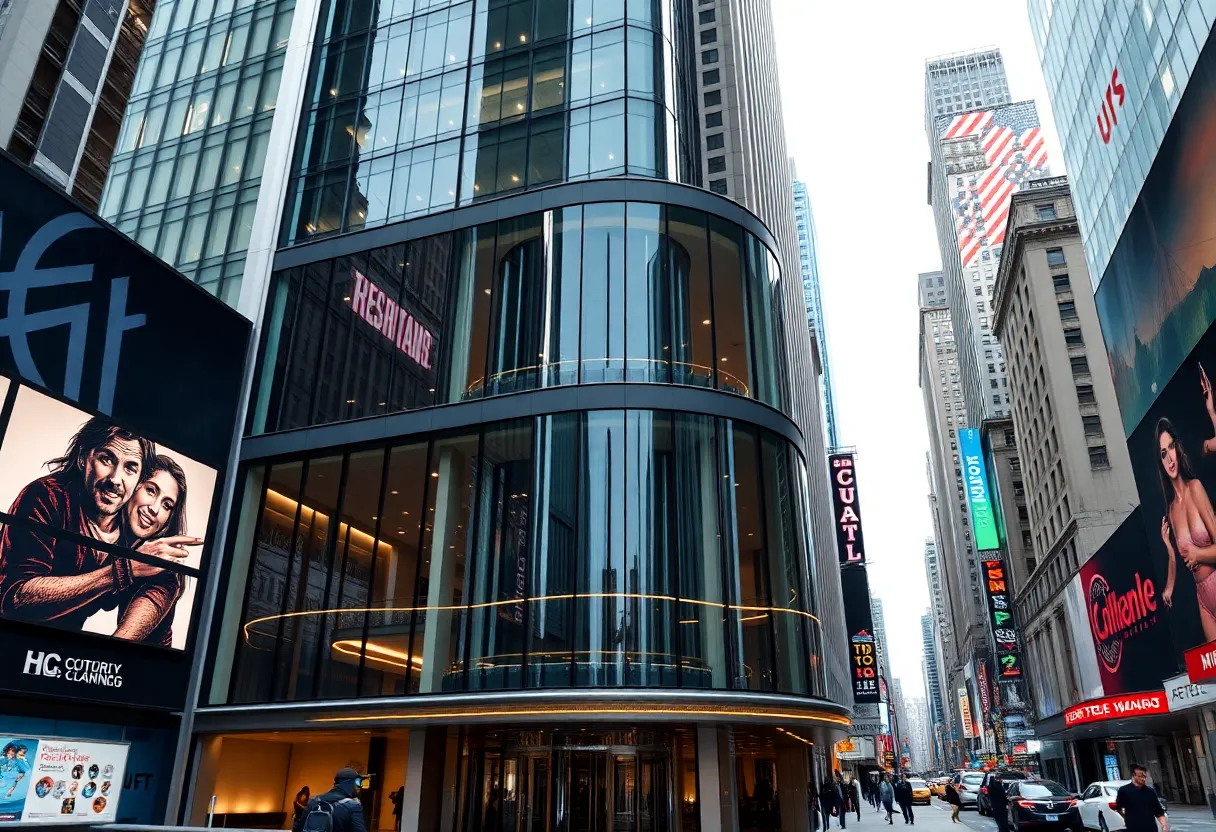 New York Marriott Marquis hotel in Times Square