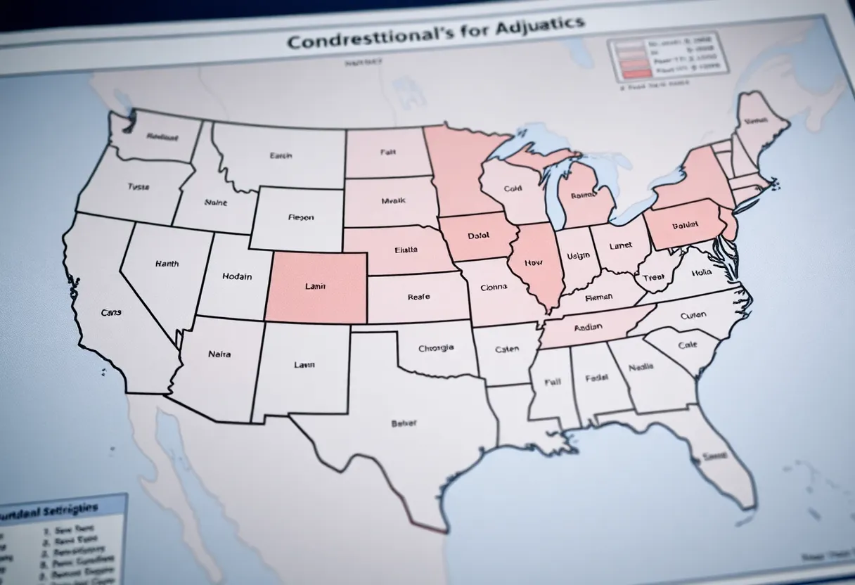 Congressional map of New York being adjusted