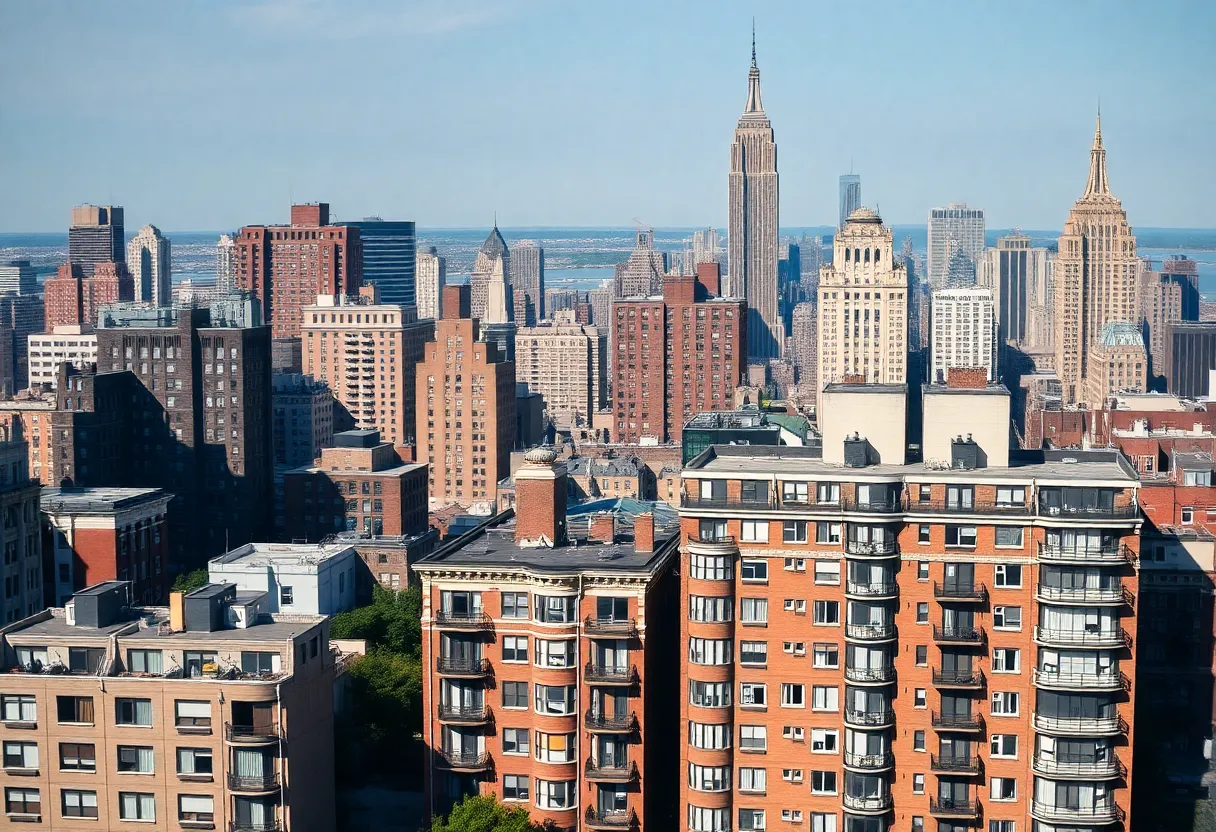 New York City skyline highlighting rental affordability issues
