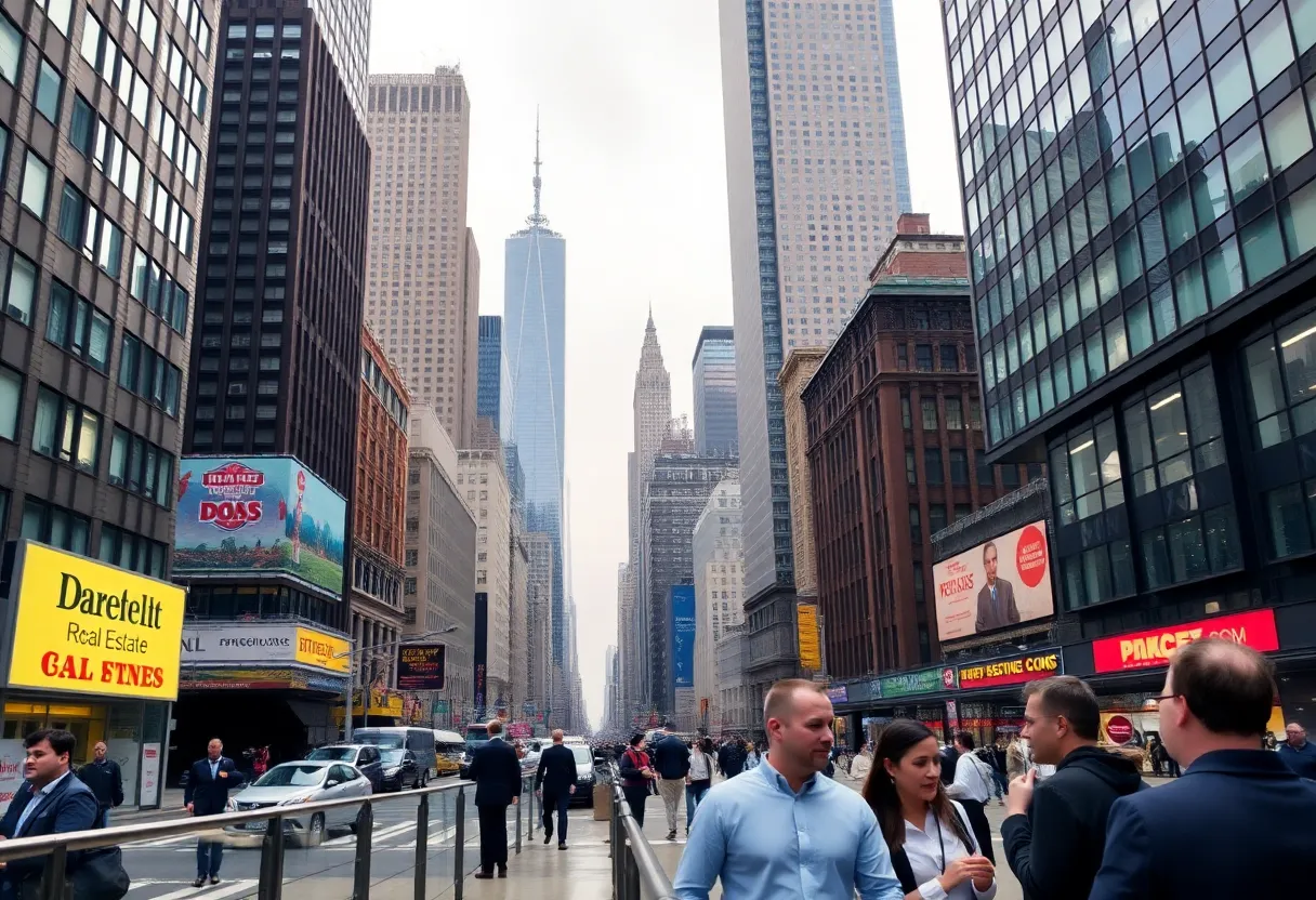 New York City skyline showcasing real estate development