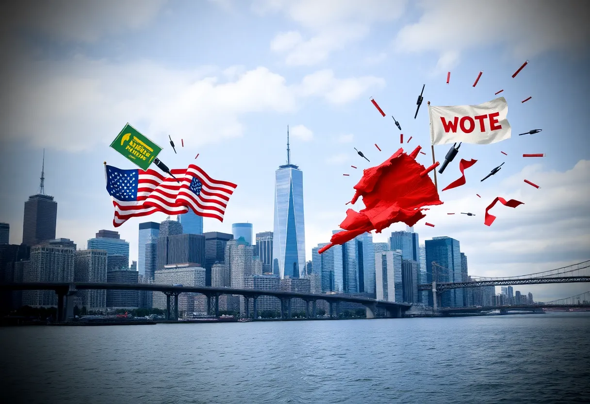 Representation of political change in New York City