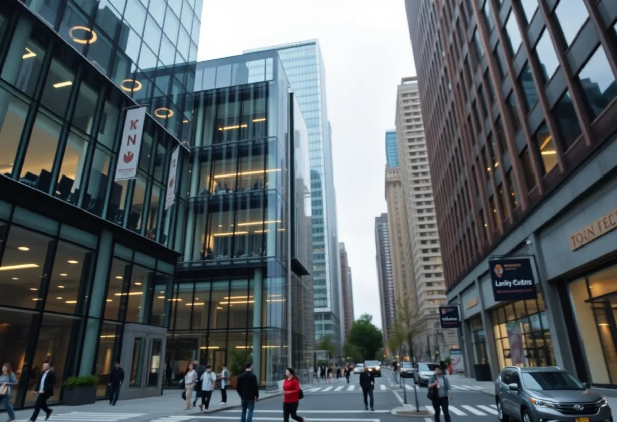 Salesforce Tower in New York City with new office spaces.