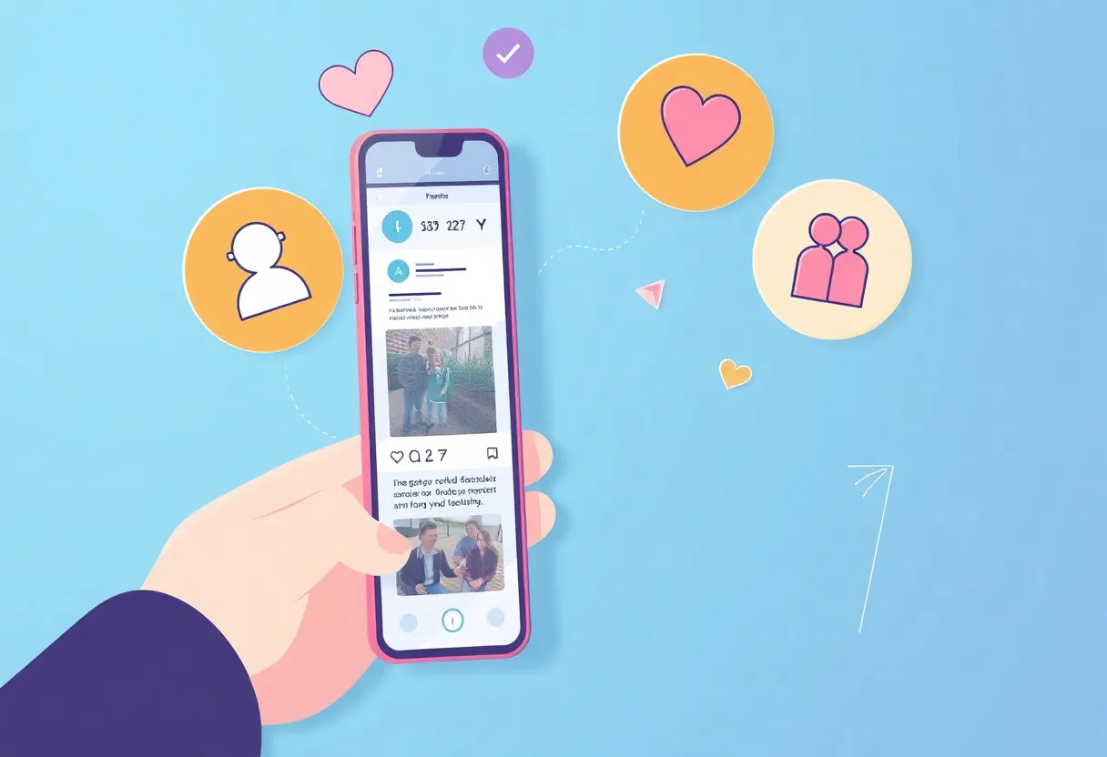 Illustration depicting social media regulations for minors