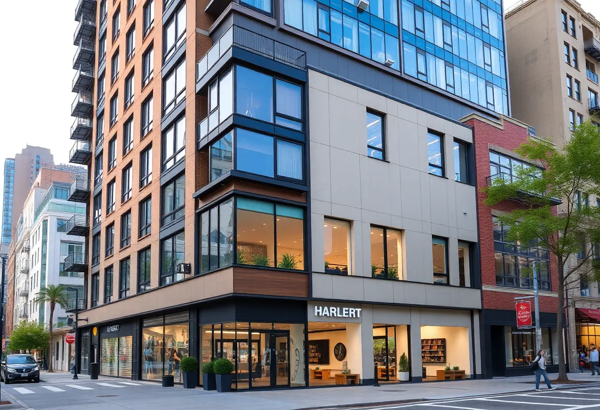 Exterior of a mixed-use building in SoHo, Manhattan.