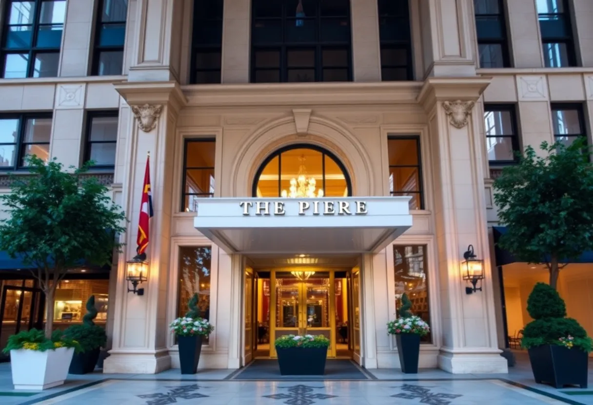 Exterior view of The Pierre Hotel showcasing its luxury