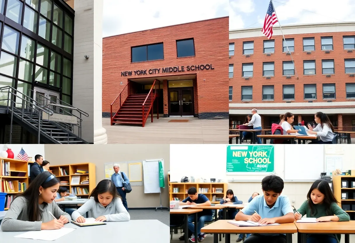 Collage of New York City middle schools