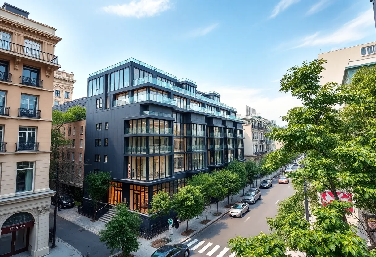 Luxury building in Tribeca, NYC