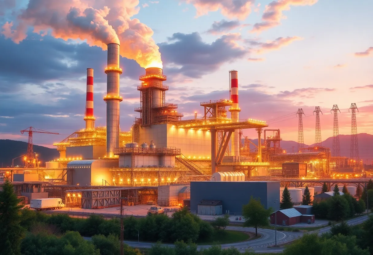 Modernized Alcoa Massena aluminium smelting plant