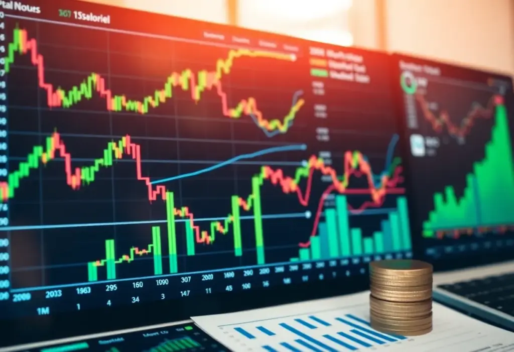 Financial growth chart representing Annaly Capital Management investments