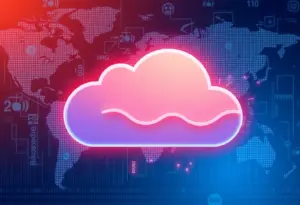 Illustration of a cloud server symbolizing AWS outages