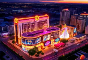 Artist's rendering of Bally's Casino Resort in the Bronx, New York City