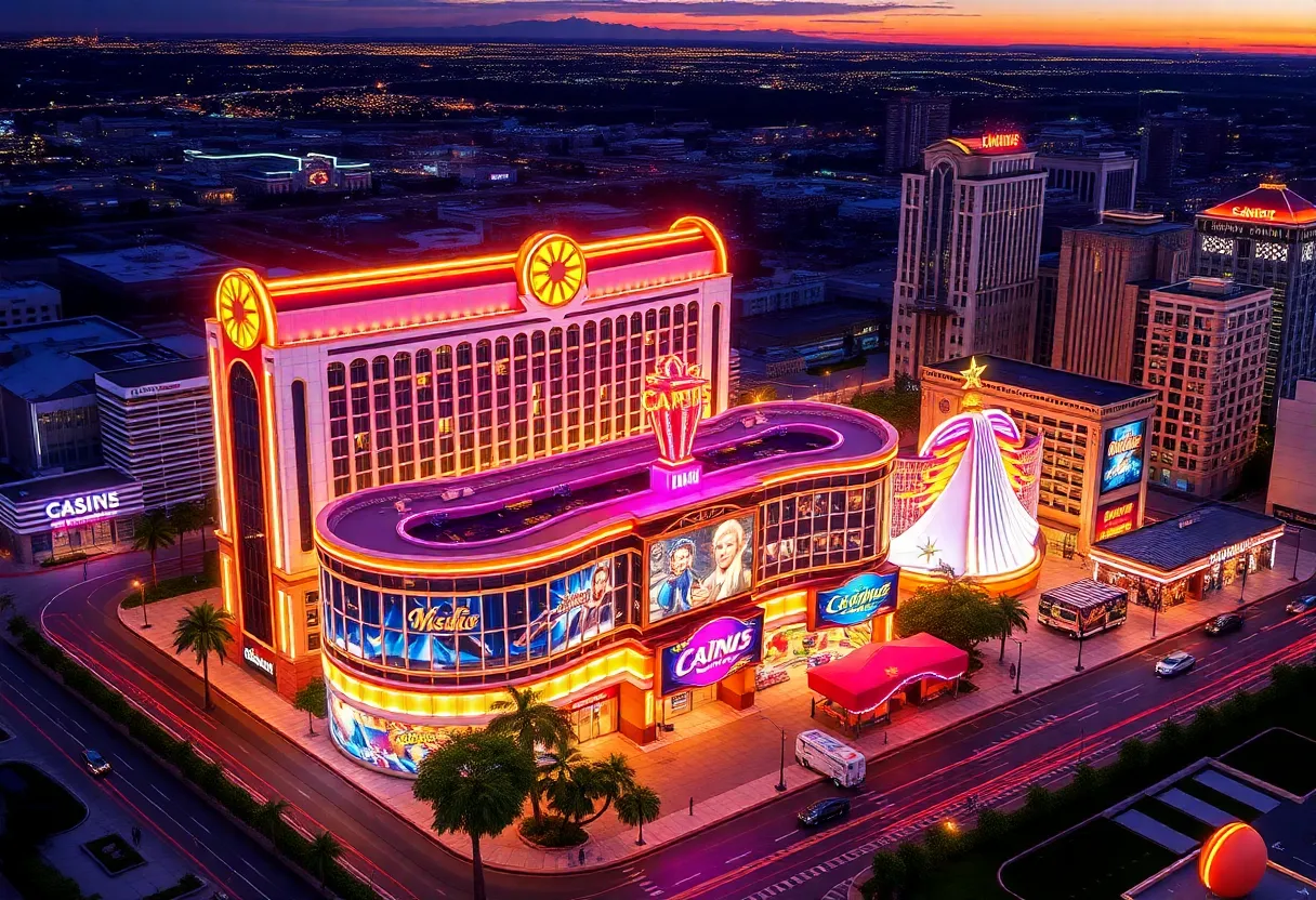 Artist's rendering of Bally's Casino Resort in the Bronx, New York City