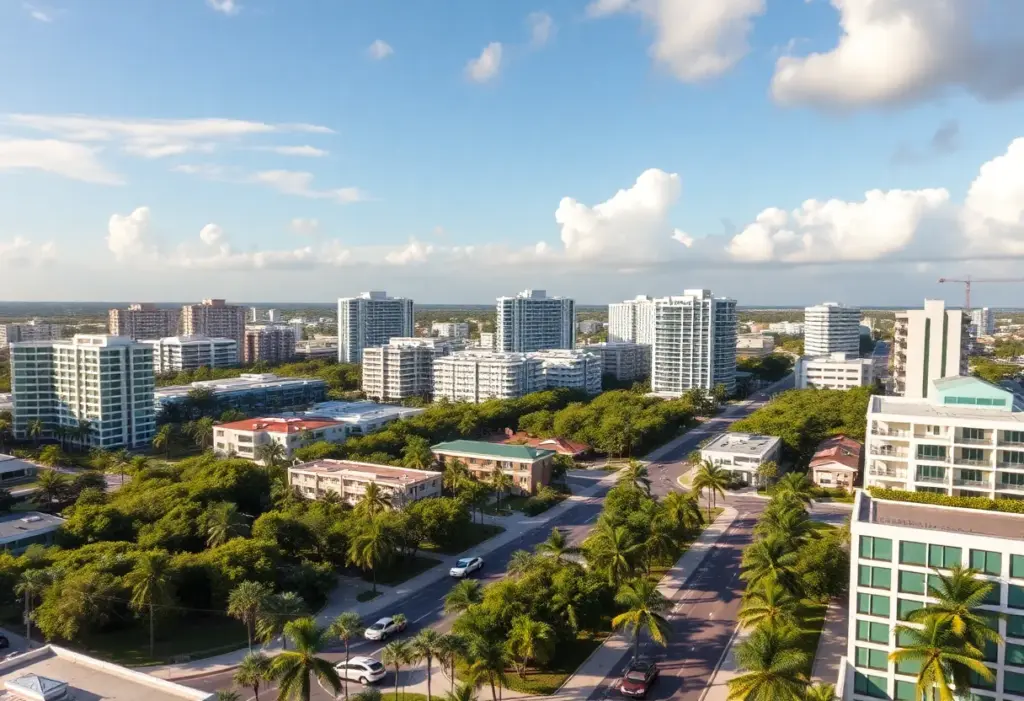Cityscape of Boca Raton highlighting business opportunities