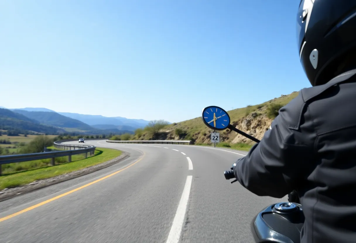 A scenic view of State Route 22, showcasing the road where the motorcycle accident occurred.