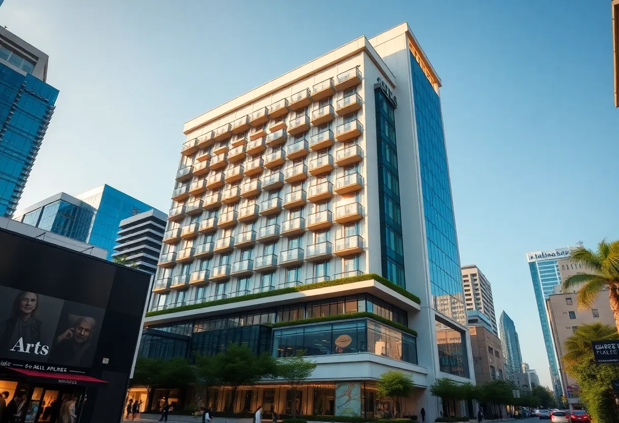 Exterior view of Delano SoHo New York hotel in Manhattan