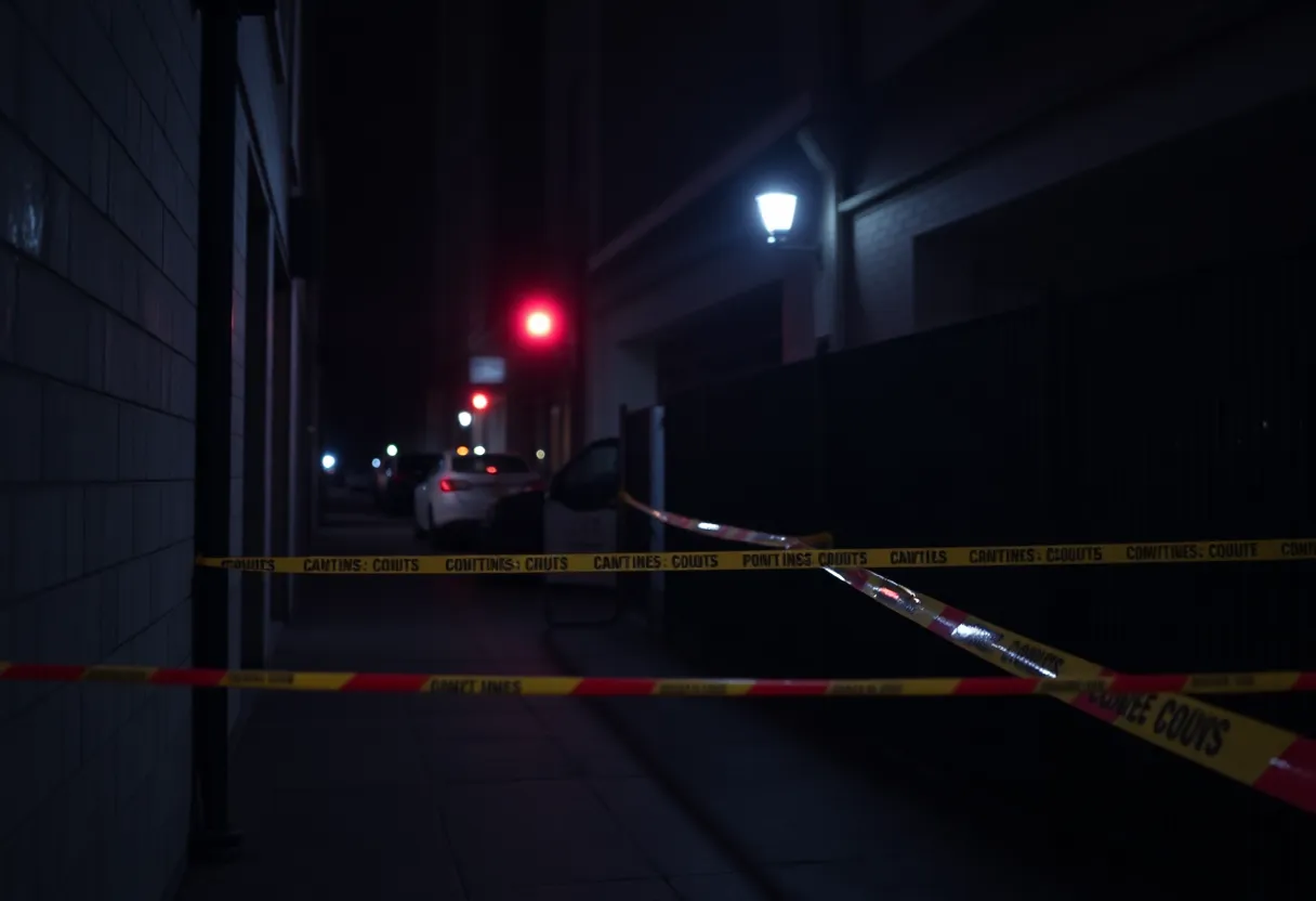 Police investigation scene in East Harlem