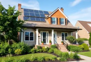 Eco-friendly home renovation in New York showcasing sustainable materials.