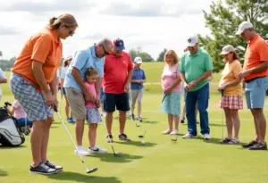 Participants at Long Island golf fundraiser event