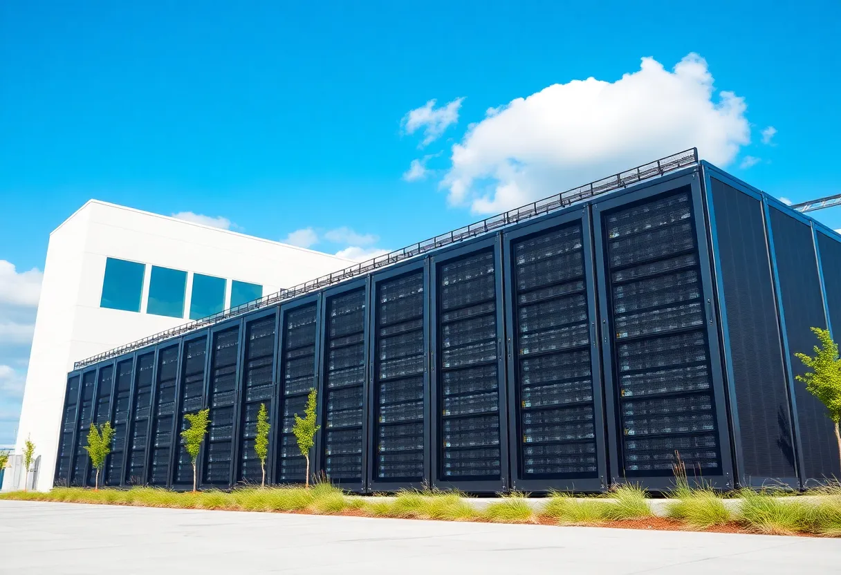 A modern energy-efficient data center with sustainable technologies