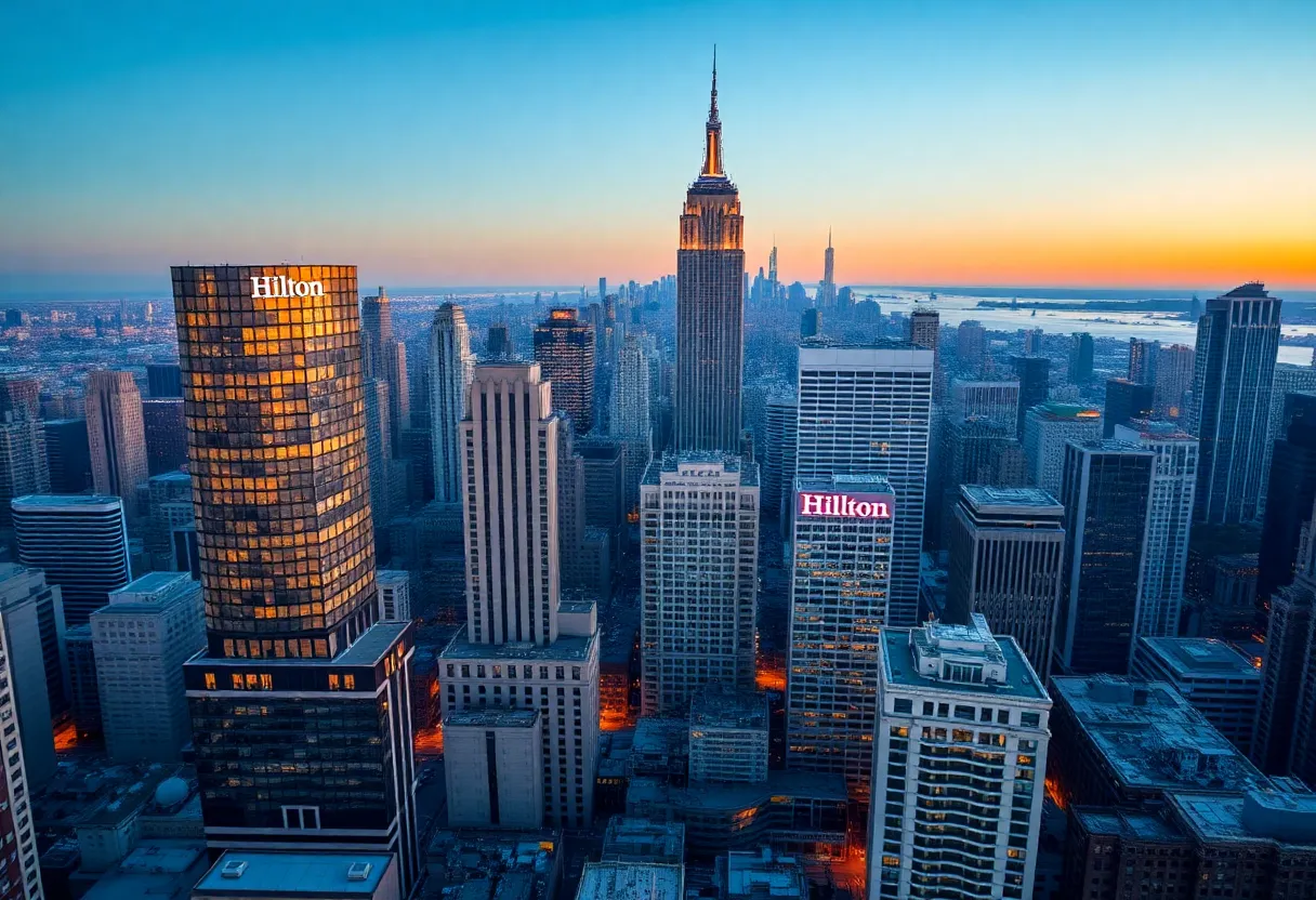A collection of Hilton-branded hotels in New York City