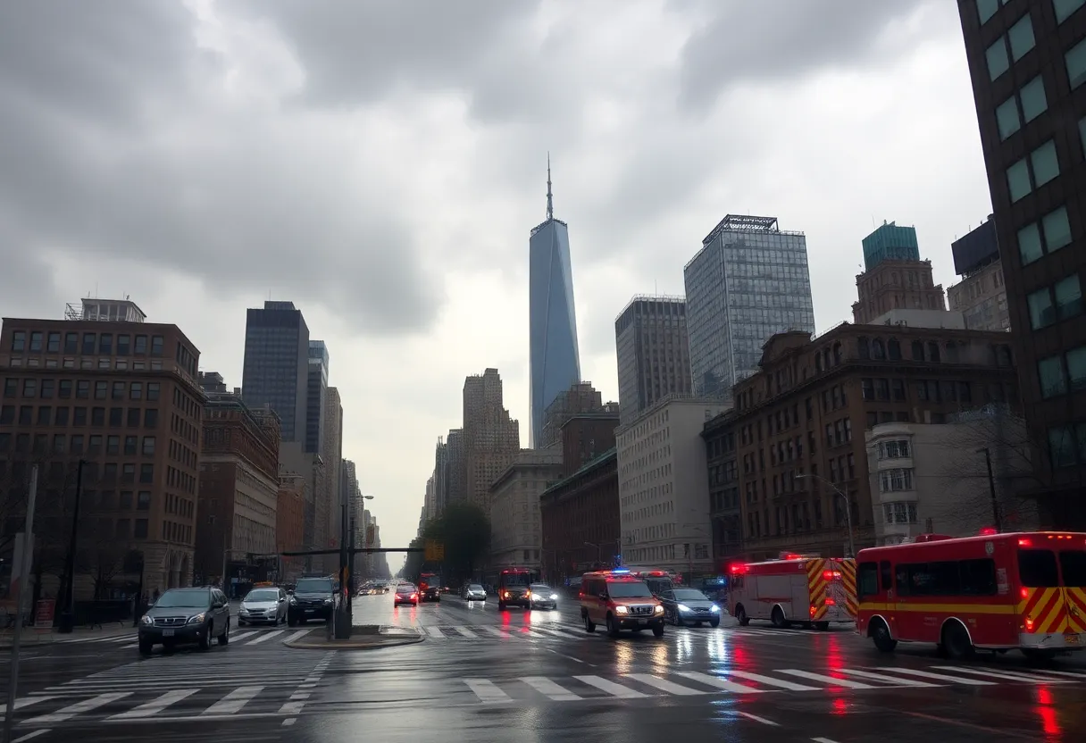 Severe storm causing flooding in New York City