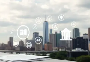 Visual representation of business transparency and LLC regulations in New York