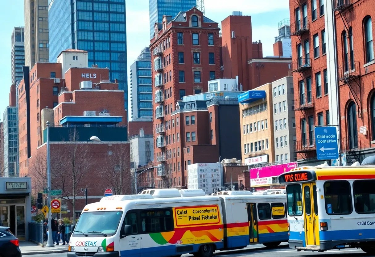 A view of New York City highlighting community services and public facilities