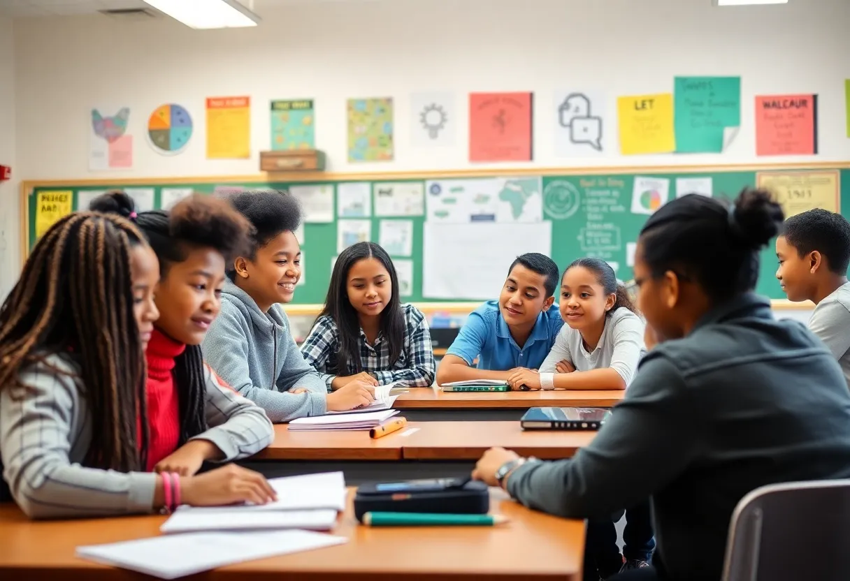 Classroom scene illustrating educational equity in New York City
