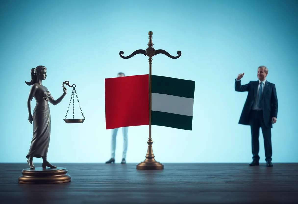 Symbolic representation of political division