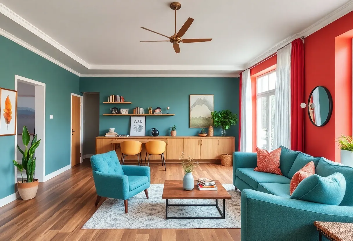 Renovated living room in a New York home