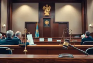 Illustration of a legal investigation involving finance and class action