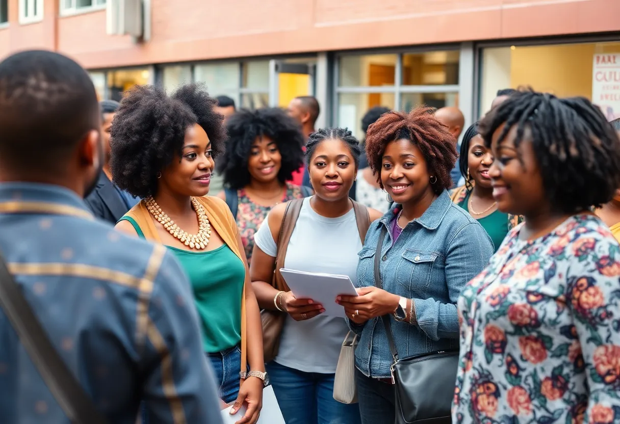 Community event celebrating black entrepreneurship