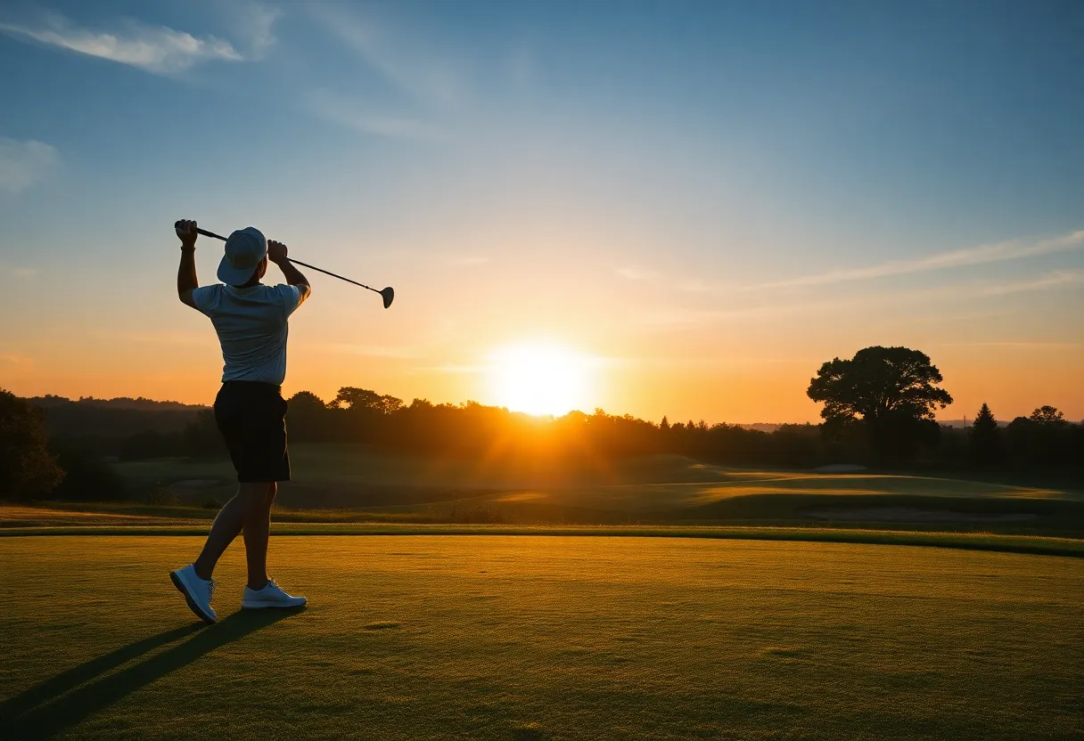 Golf course landscape symbolizing hope and recovery