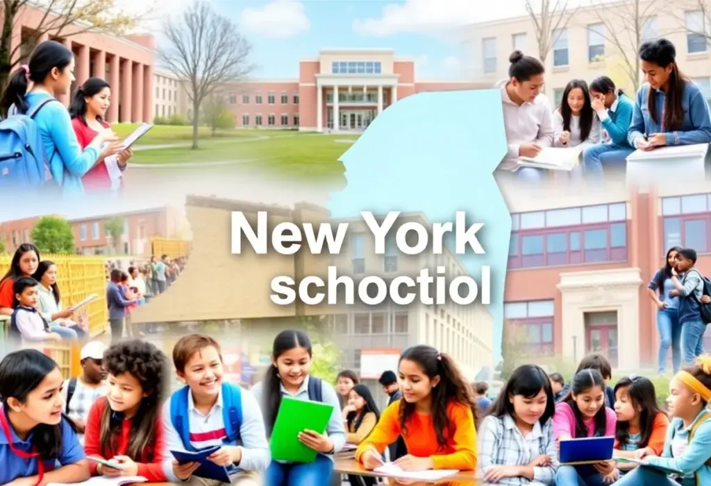 Collage of public high schools in New York