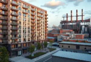 Rendering of the approved Windsor Terrace apartment complex