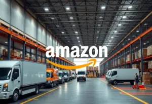 Amazon delivery facility in Pembroke, N.Y.