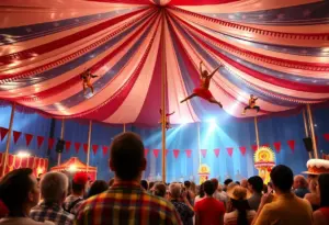 Performers at the Big Apple Circus Hometown Playground